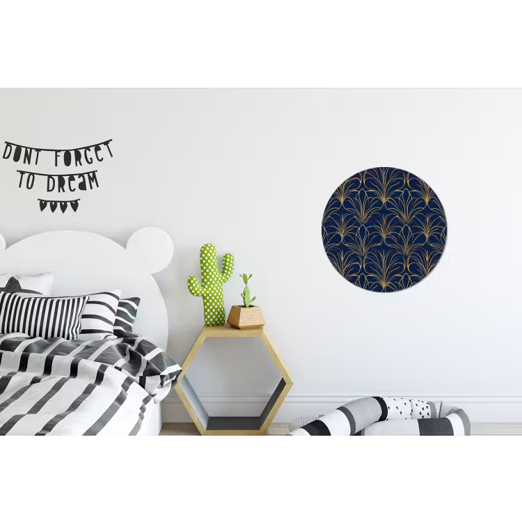 Wandcirkel - Aluminium - Deco - Waaier - Blauw — 5