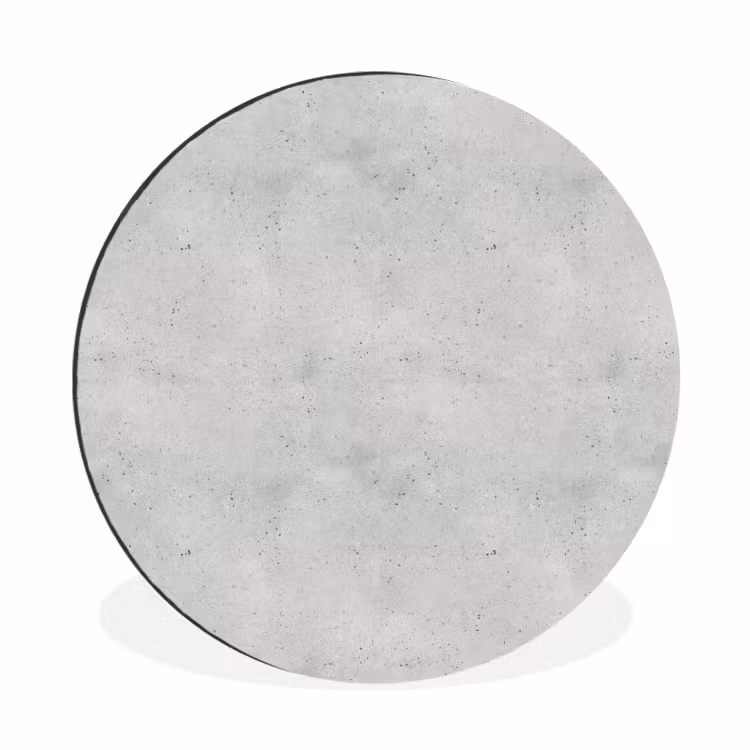 Wandcirkel - Aluminium - Grijs - Beton - Neutraal — 1