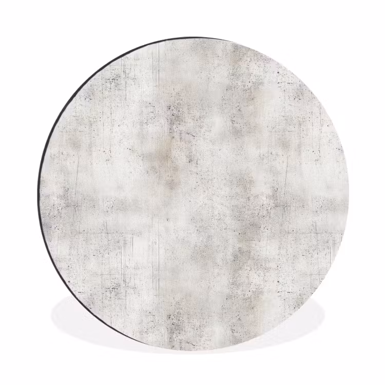 Wandcirkel - Aluminium - Grijs - Beton - Verweerd — 1