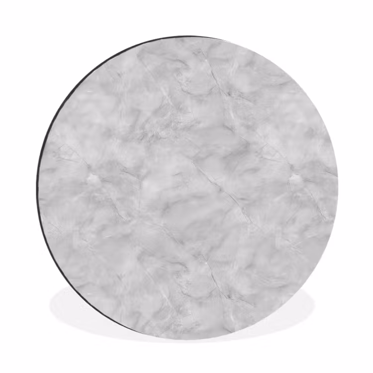 Wandcirkel - Aluminium - Grijs - Marmer - Mat — 1