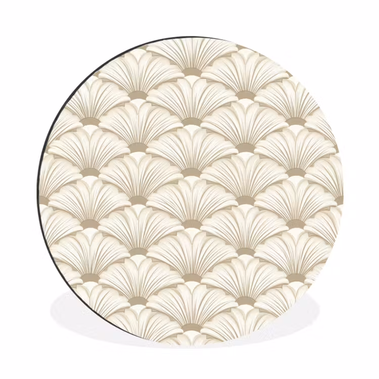Wandcirkel - Aluminium - Klassiek - Art - Beige — 1