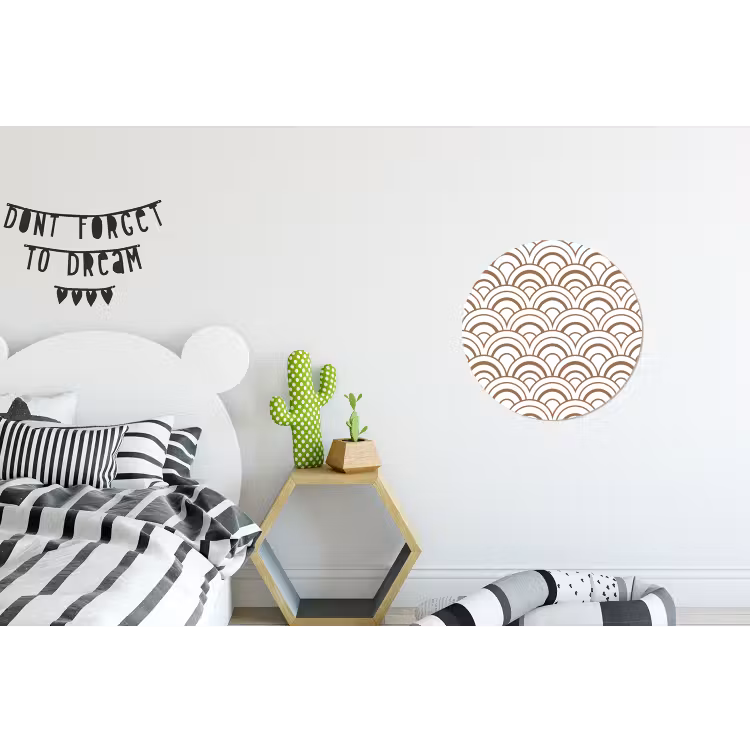 Wandcirkel - Aluminium - Klassiek - Motief - Terracotta — 5