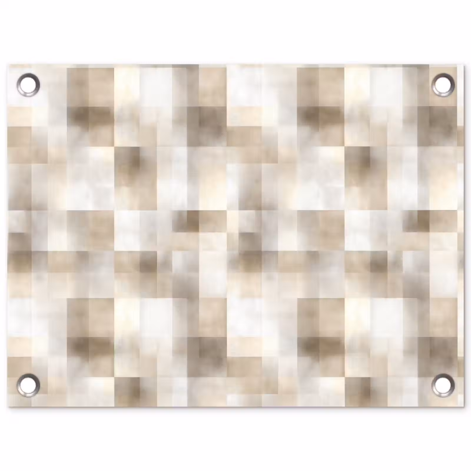 Tuinposter - Textuur - Linnen - Beige — 1