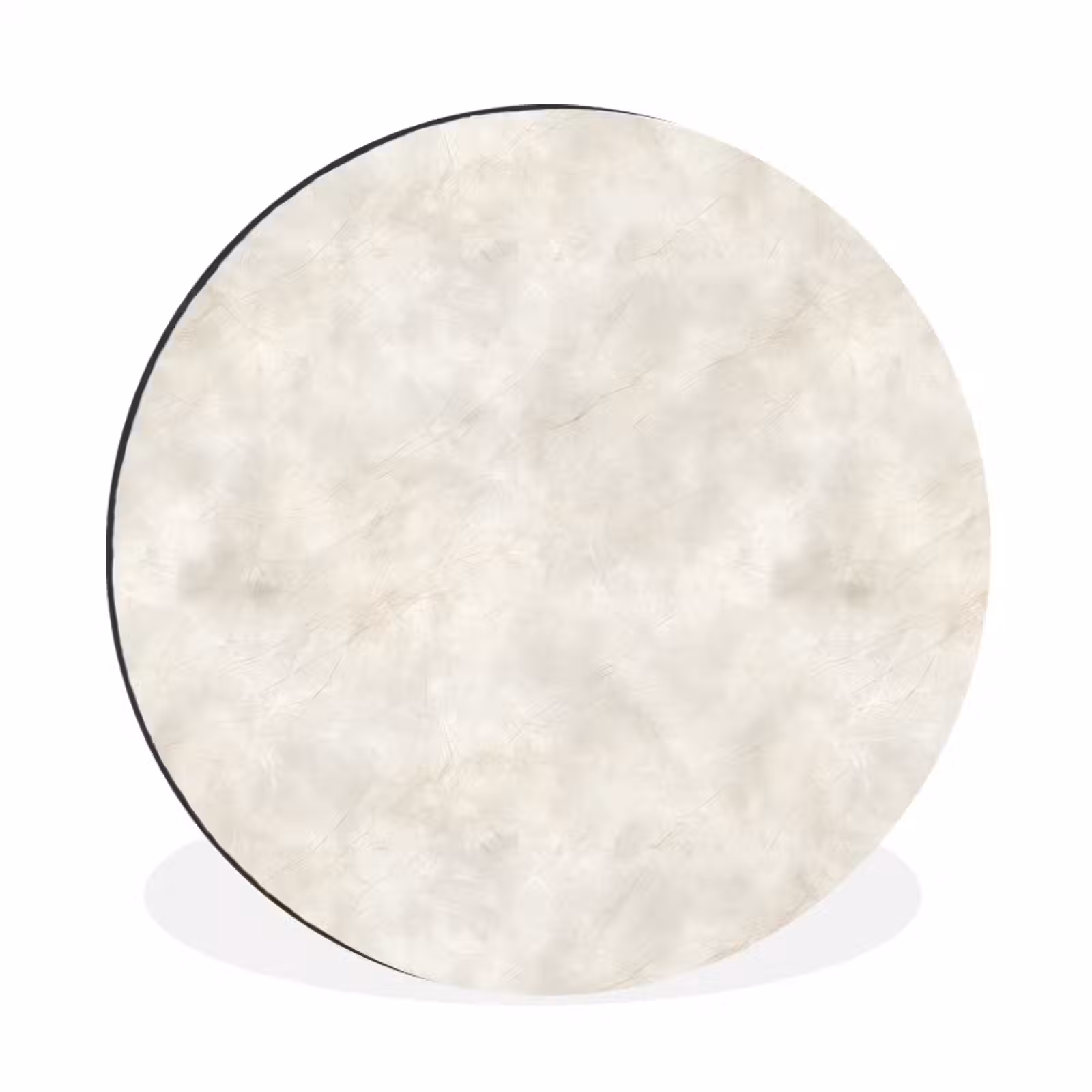 Wandcirkel - Aluminium - Crèmebeige - Marmer - Aders — 1