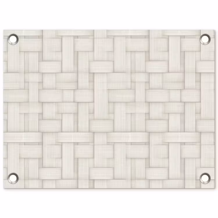 Tuinposter - Vlechtwerk - Banen - Beige — 1