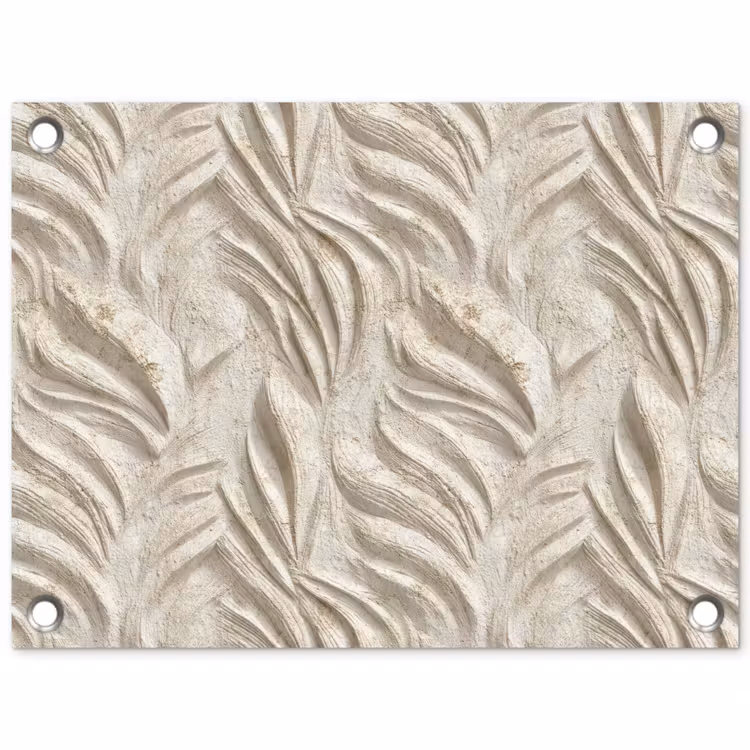Tuinposter - Textuur - Reliëf - Beige — 1