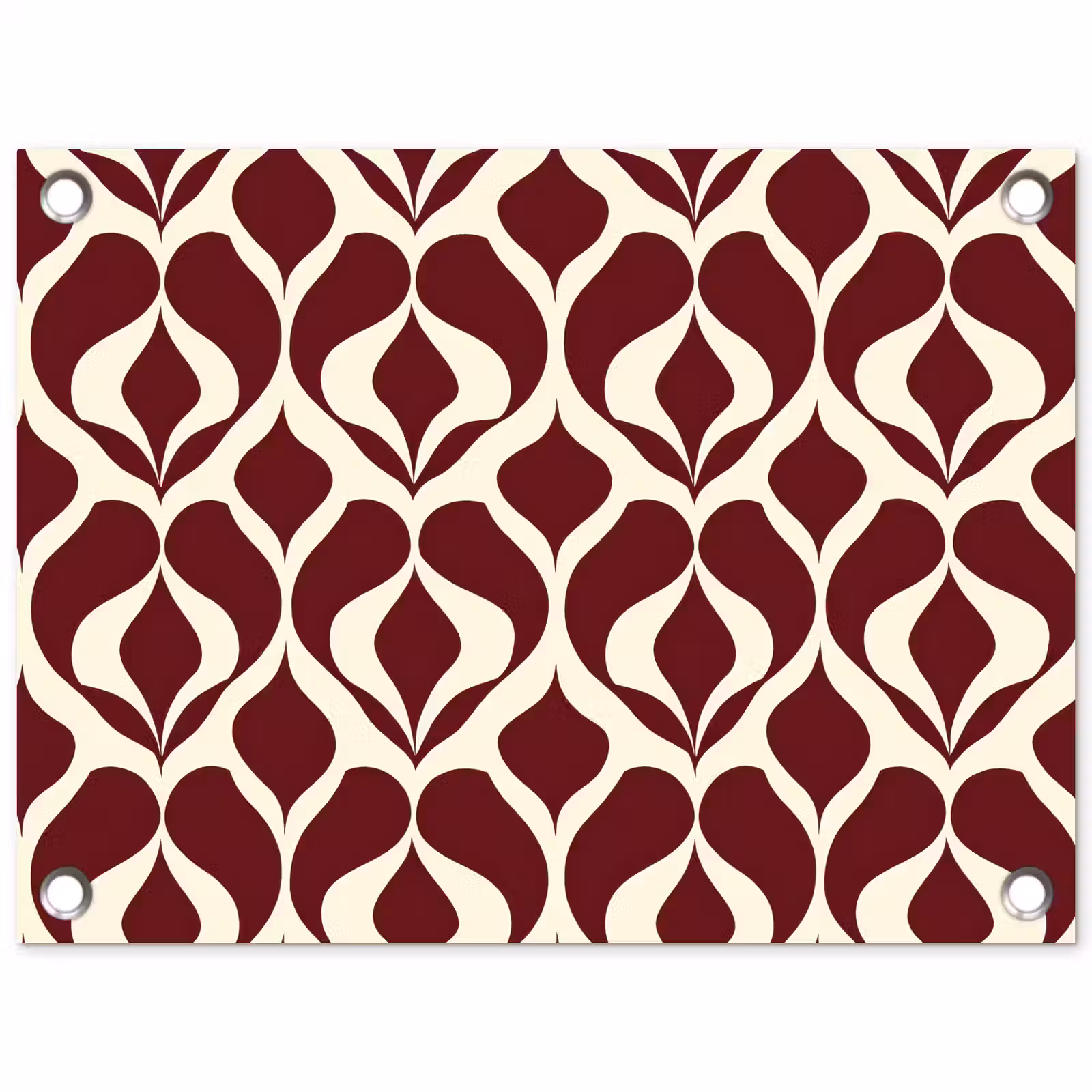 Tuinposter - Rood - Druppelpatroon - Grafisch — 1