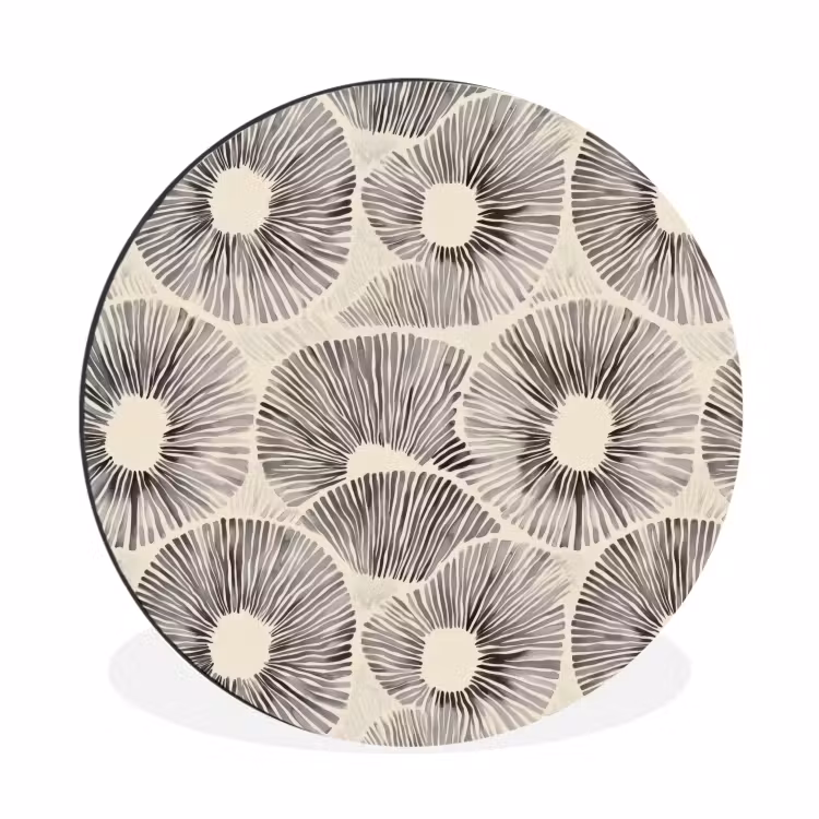 Wandcirkel - Aluminium - Cirkels - Patroon - Zwart — 1