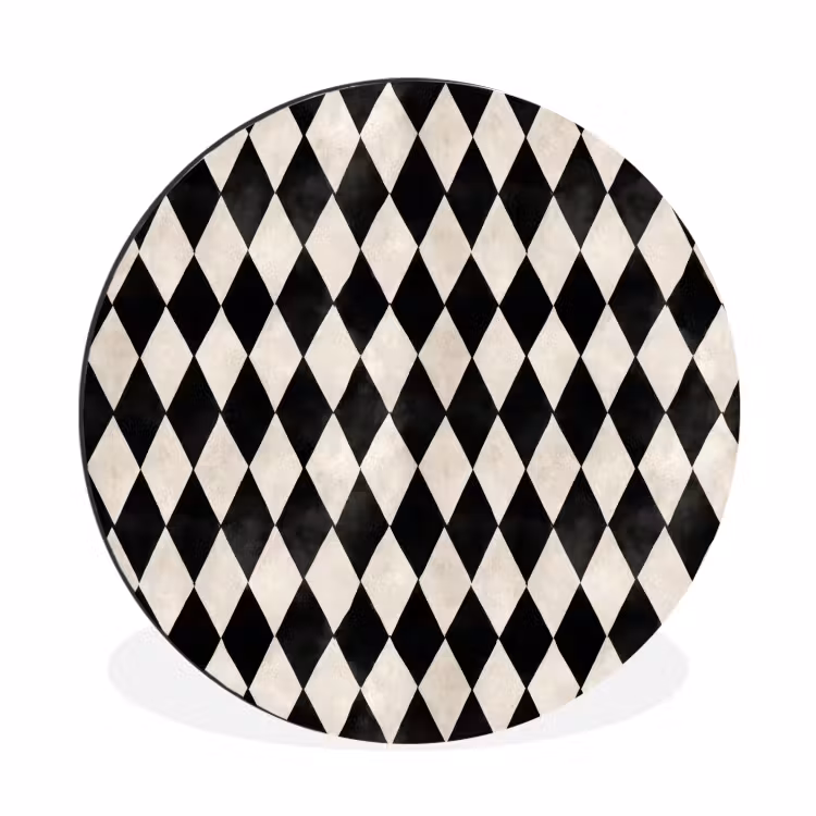 Wandcirkel - Aluminium - Klassiek - Patroon - Zwart — 1