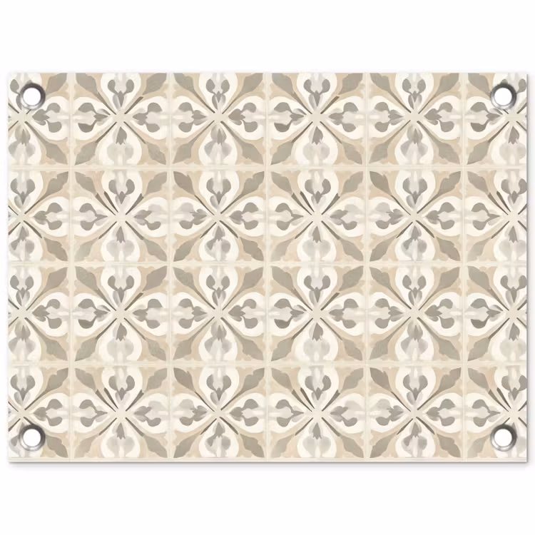 Tuinposter - Tegel - Motief - Beige — 1