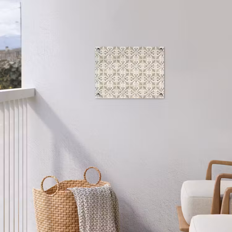 Tuinposter - Tegel - Motief - Beige — 3