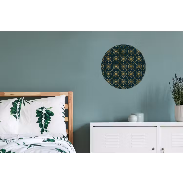 Wandcirkel - Aluminium - Geometrisch - Elegant - Groen — 4
