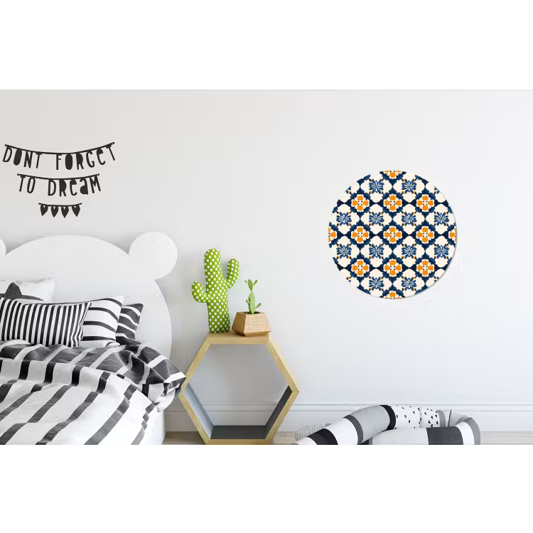 Wandcirkel - Aluminium - Klassiek - Geometrisch - Blauw — 5