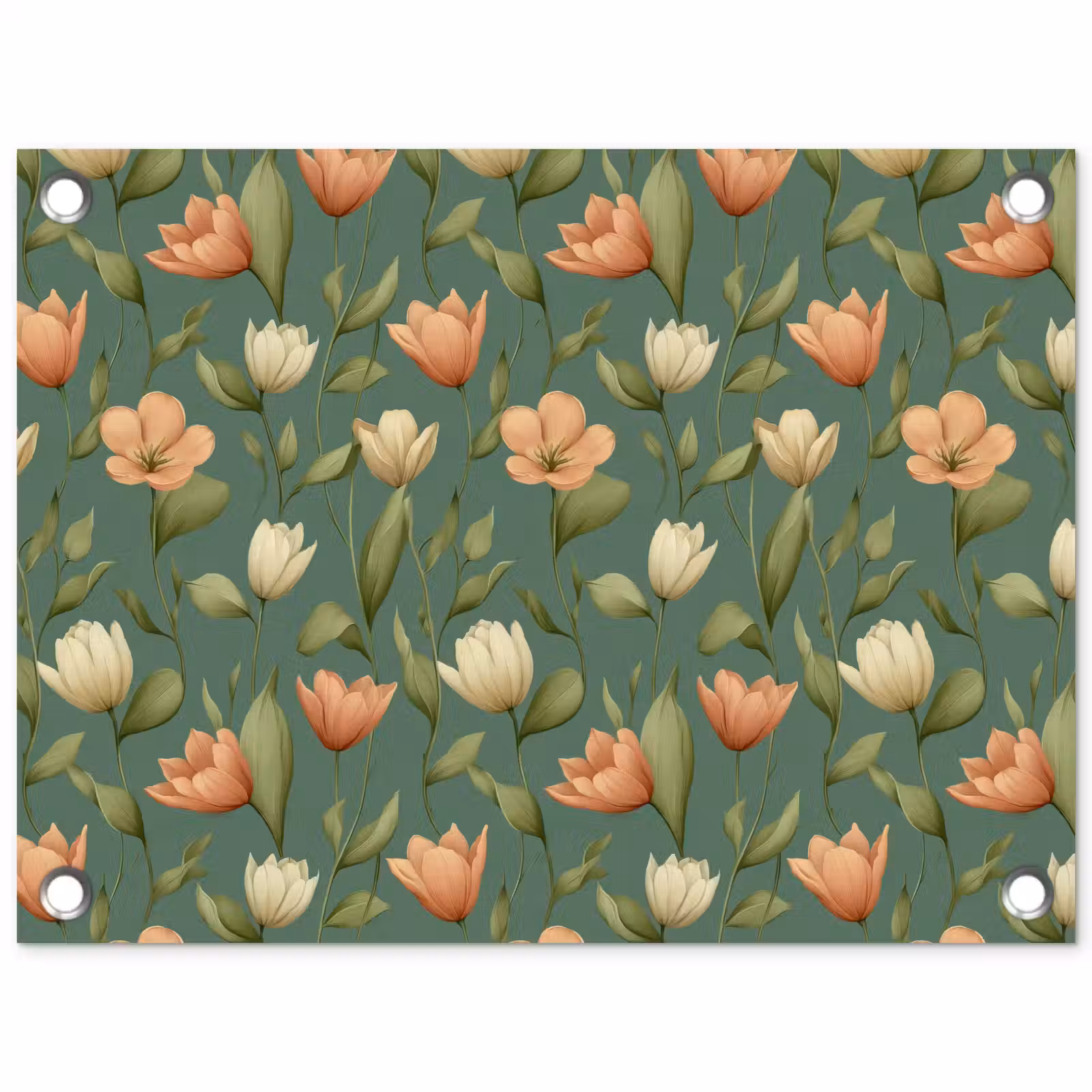Tuinposter - Tulpen - Botanisch - Groen — 1