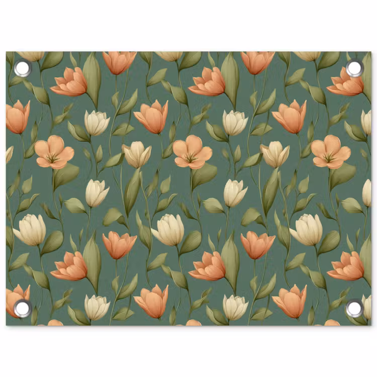 Tuinposter - Tulpen - Botanisch - Groen — 1