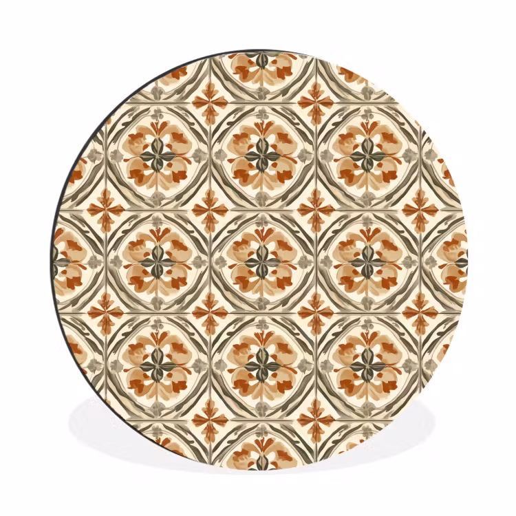 Wandcirkel - Aluminium - Elegant - Antiek - Kleurrijk — 1