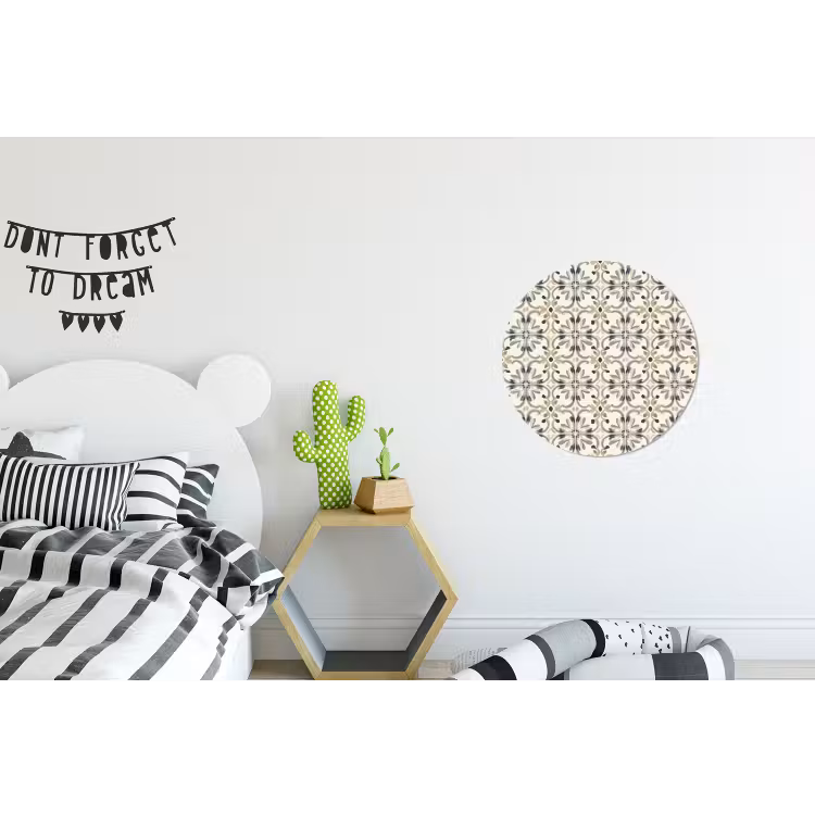Wandcirkel - Aluminium - Floraal - Patroon - Kleurrijk — 5