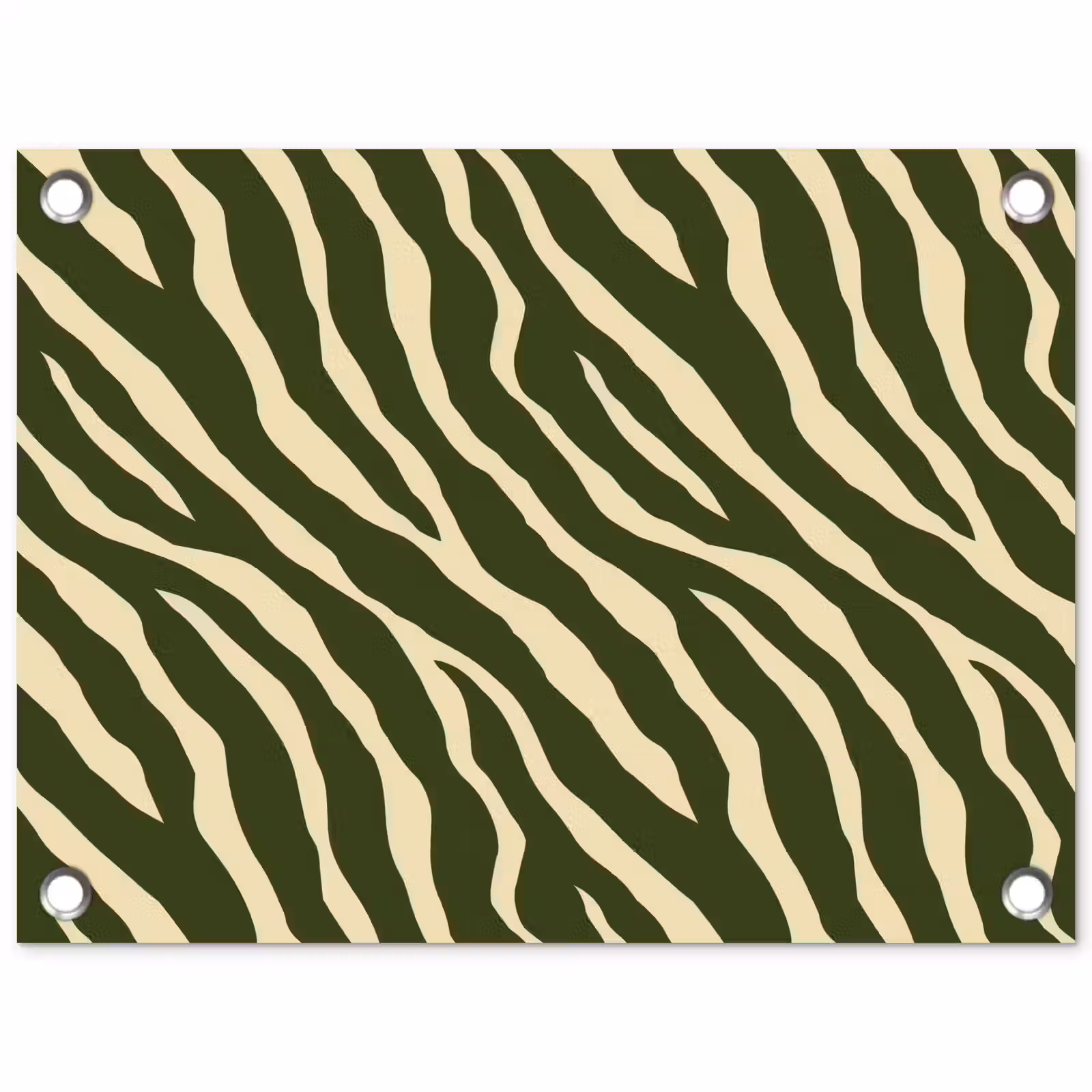 Tuinposter - Zebra - Patroon - Groen — 1