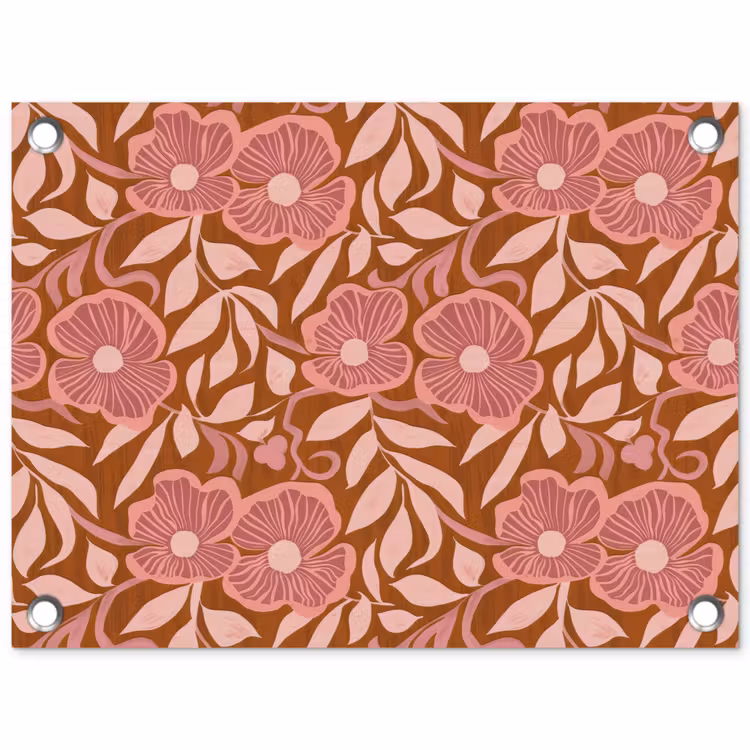 Tuinposter - Sfeer - Bloemen - Roze — 1
