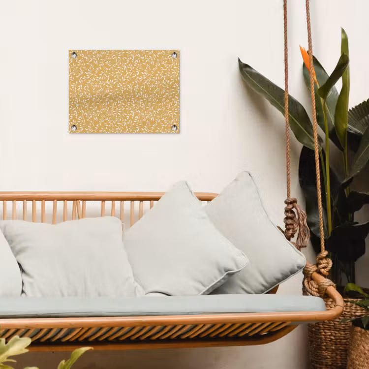 Tuinposter - Takjes - Patroon - Oker — 5