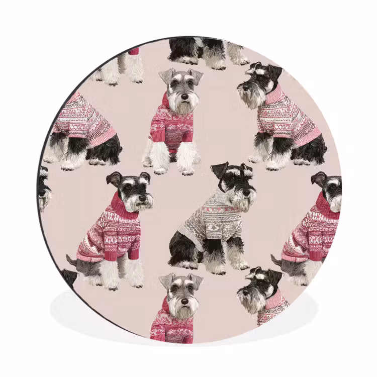 Wandcirkel - Aluminium - Honden - Truien - Rood — 1