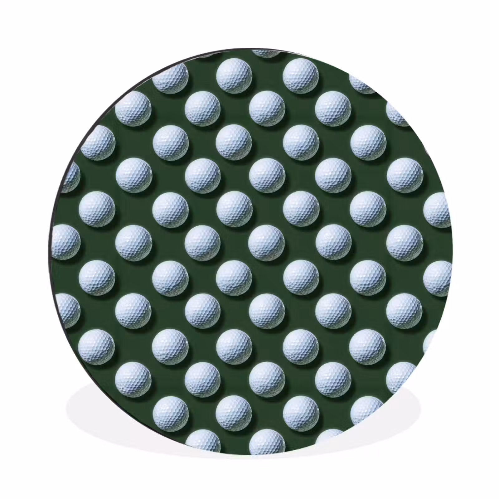 Wandcirkel - Aluminium - Ballen - Golf - Groen — 1