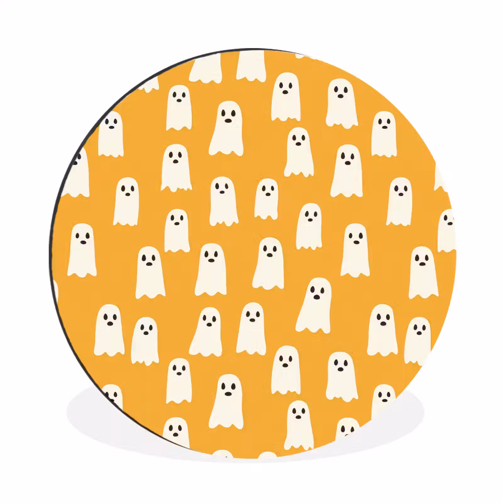 Wandcirkel - Aluminium - Halloween - Spookjes - Oker — 1