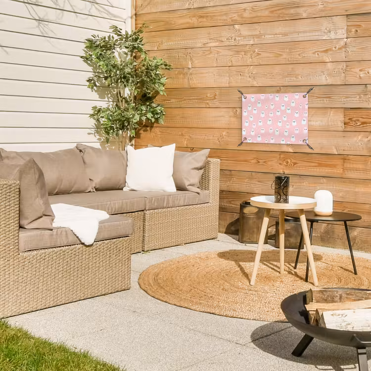 Tuinposter - Spookjes - Patroon - Roze — 4