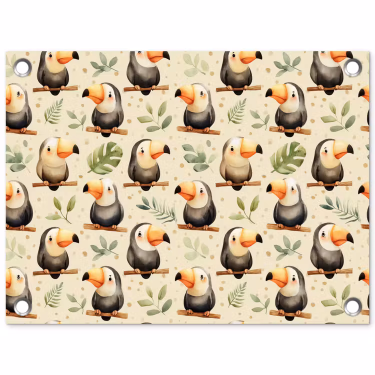 Tuinposter - Toekans - Exotisch - Kleurrijk — 1