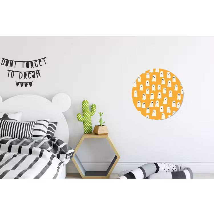 Wandcirkel - Aluminium - Halloween - Spookjes - Oker — 5
