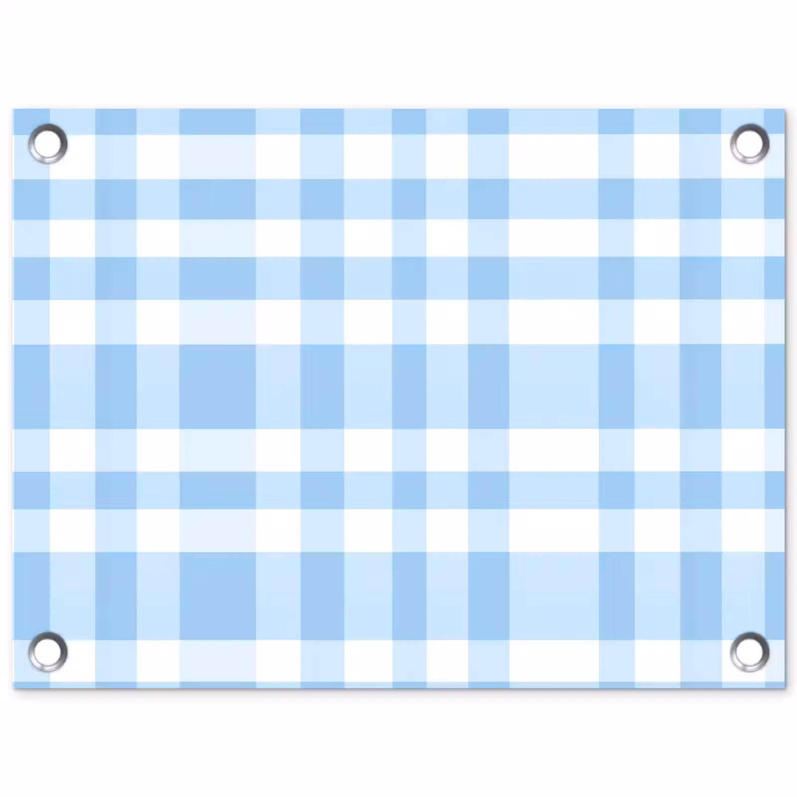 Tuinposter - Ruit - Patroon - Blauw — 1
