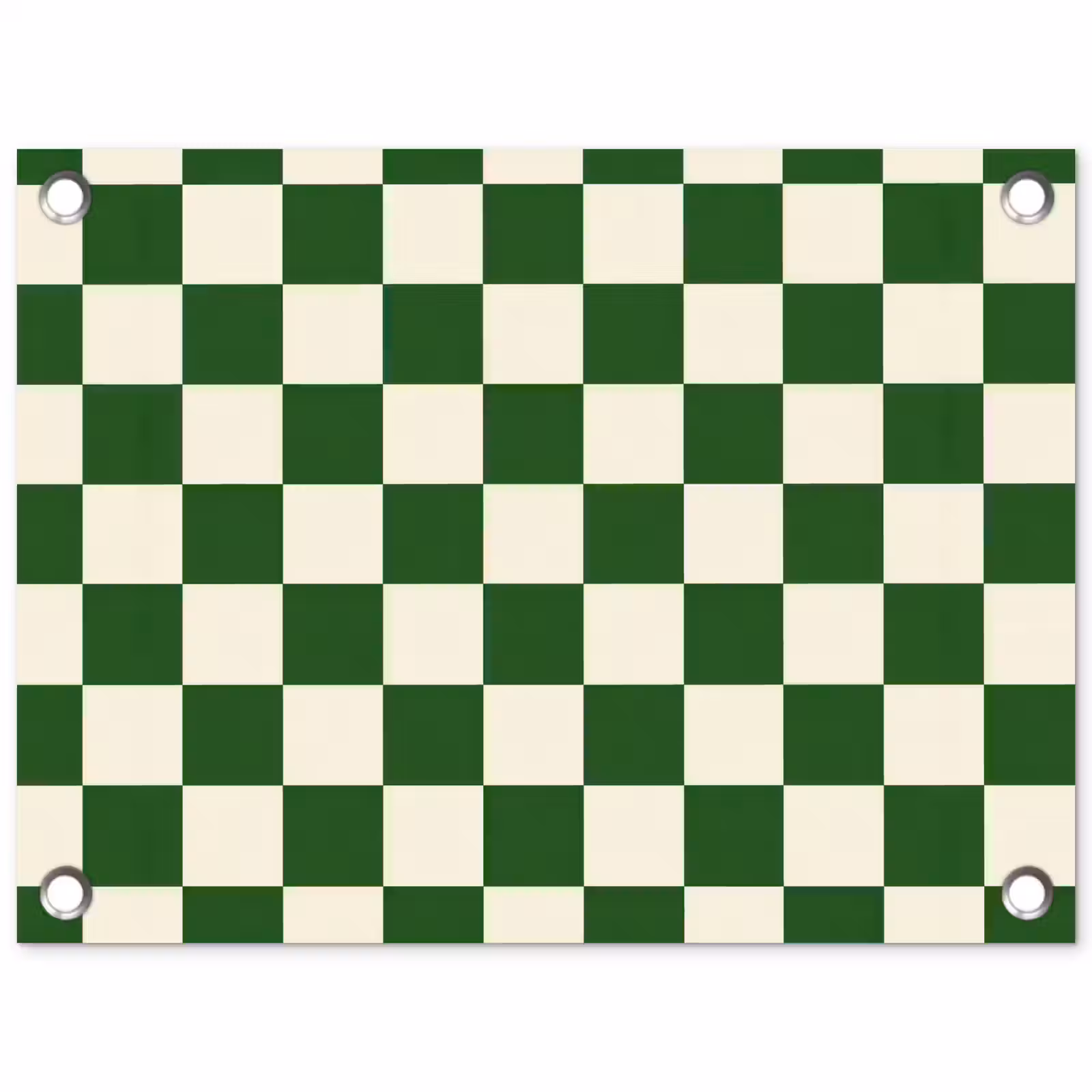Tuinposter - Schaakbord - Patroon - Groen — 1