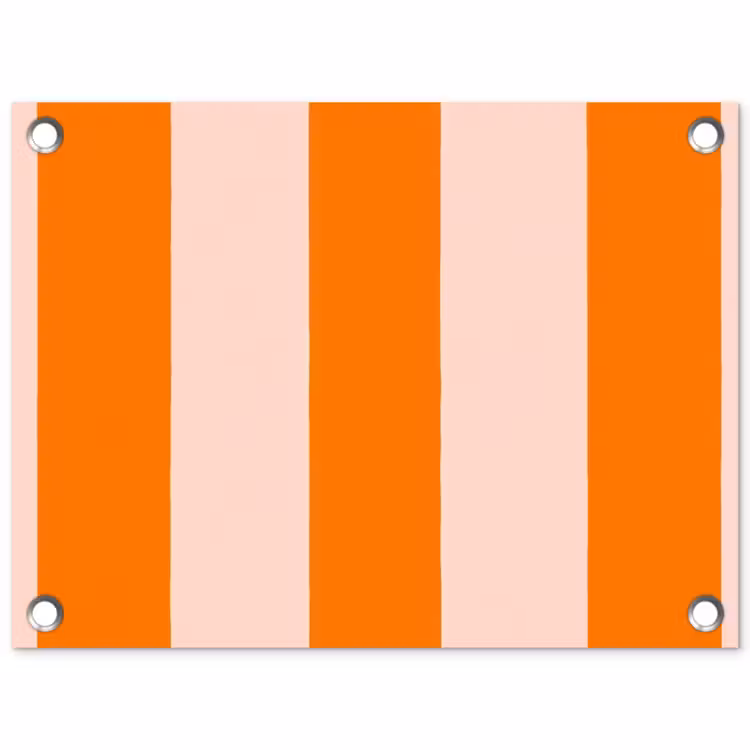 Tuinposter - Strepen - Modern - Oranje — 1