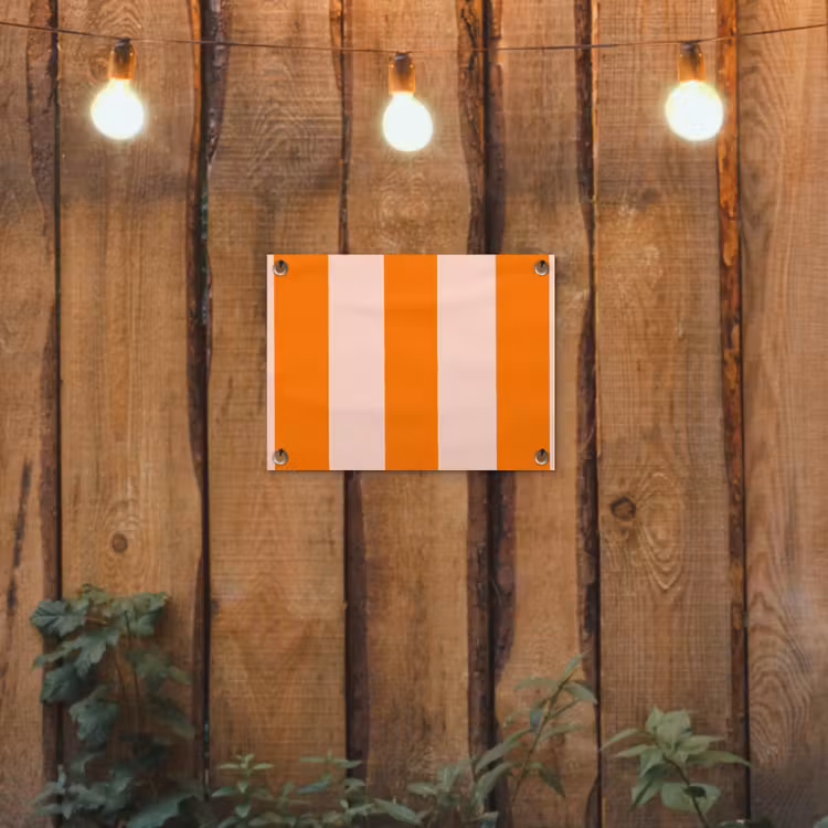 Tuinposter - Strepen - Modern - Oranje — 2
