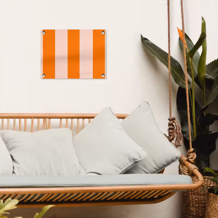 Tuinposter - Strepen - Modern - Oranje — 5