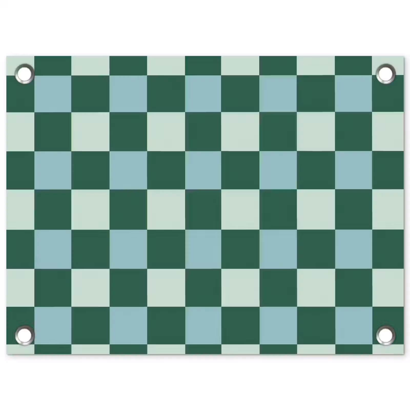 Tuinposter - Schaakbord - Klassiek - Groen — 1