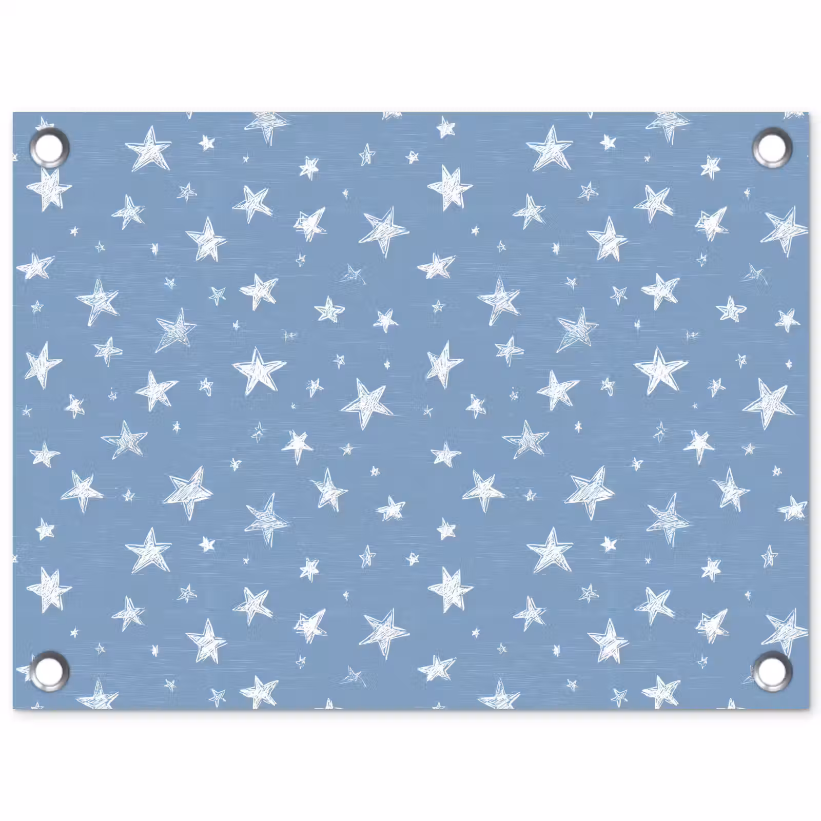 Tuinposter - Sterretjes - Patroon - Blauw — 1