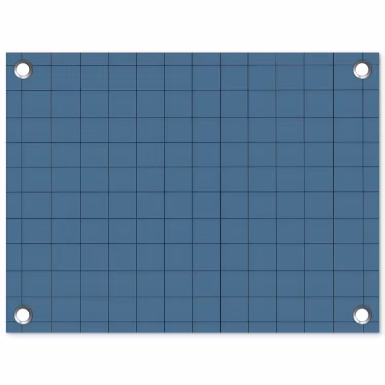 Tuinposter - Ruiten - Geometrisch - Blauw — 1