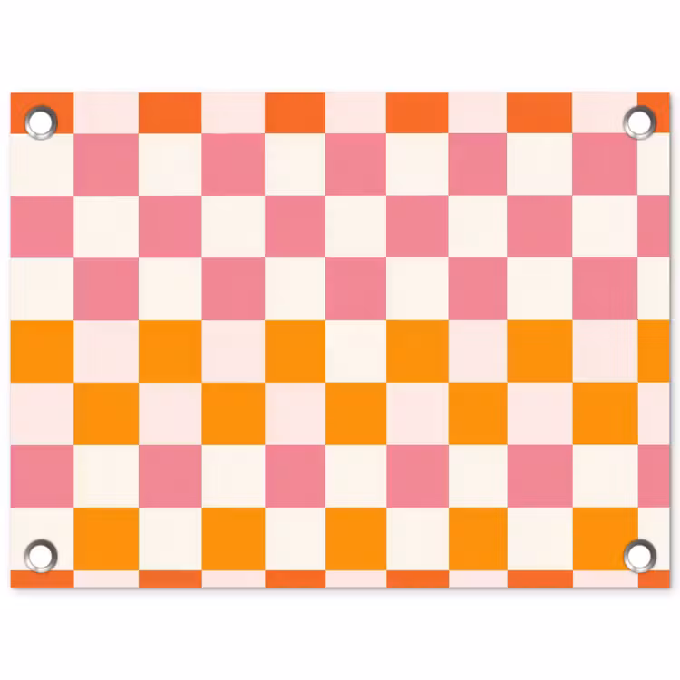 Tuinposter - Vierkant - Patroon - Oranje — 1