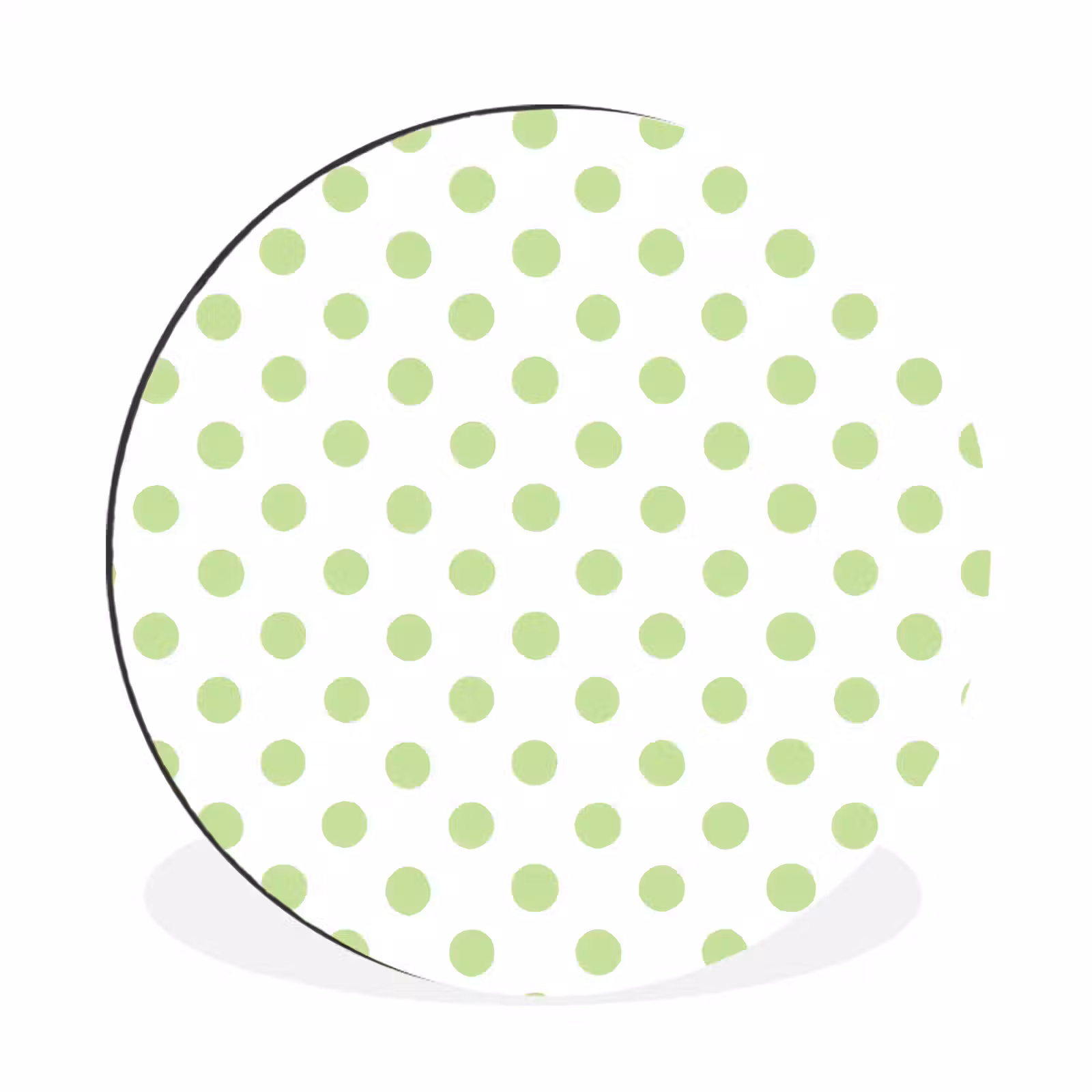 Wandcirkel - Aluminium - Dots - Klassiek - Groen — 1