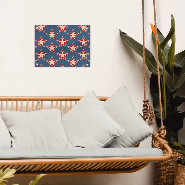 Tuinposter - Ster - Klassiek - Blauw — 5