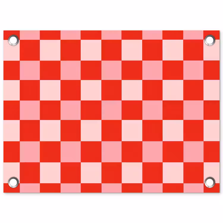 Tuinposter - Vierkant - Klassiek - Rood — 1