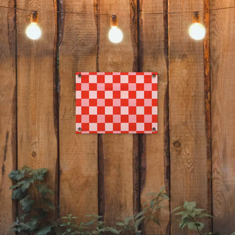 Tuinposter - Vierkant - Klassiek - Rood — 2