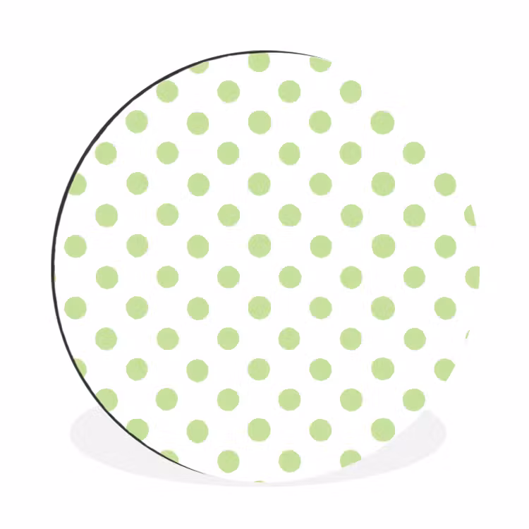 Wandcirkel - Aluminium - Dots - Klassiek - Groen — 1