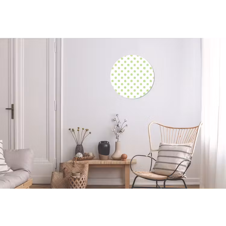 Wandcirkel - Aluminium - Dots - Klassiek - Groen — 2