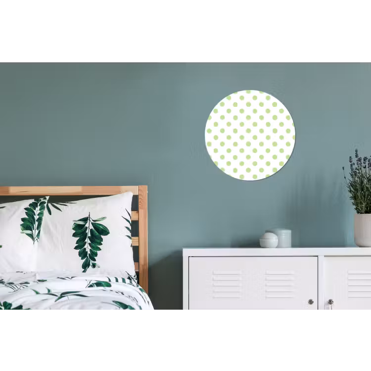 Wandcirkel - Aluminium - Dots - Klassiek - Groen — 4