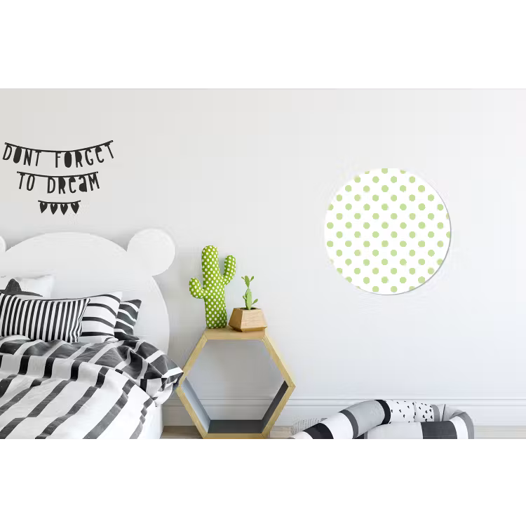 Wandcirkel - Aluminium - Dots - Klassiek - Groen — 5