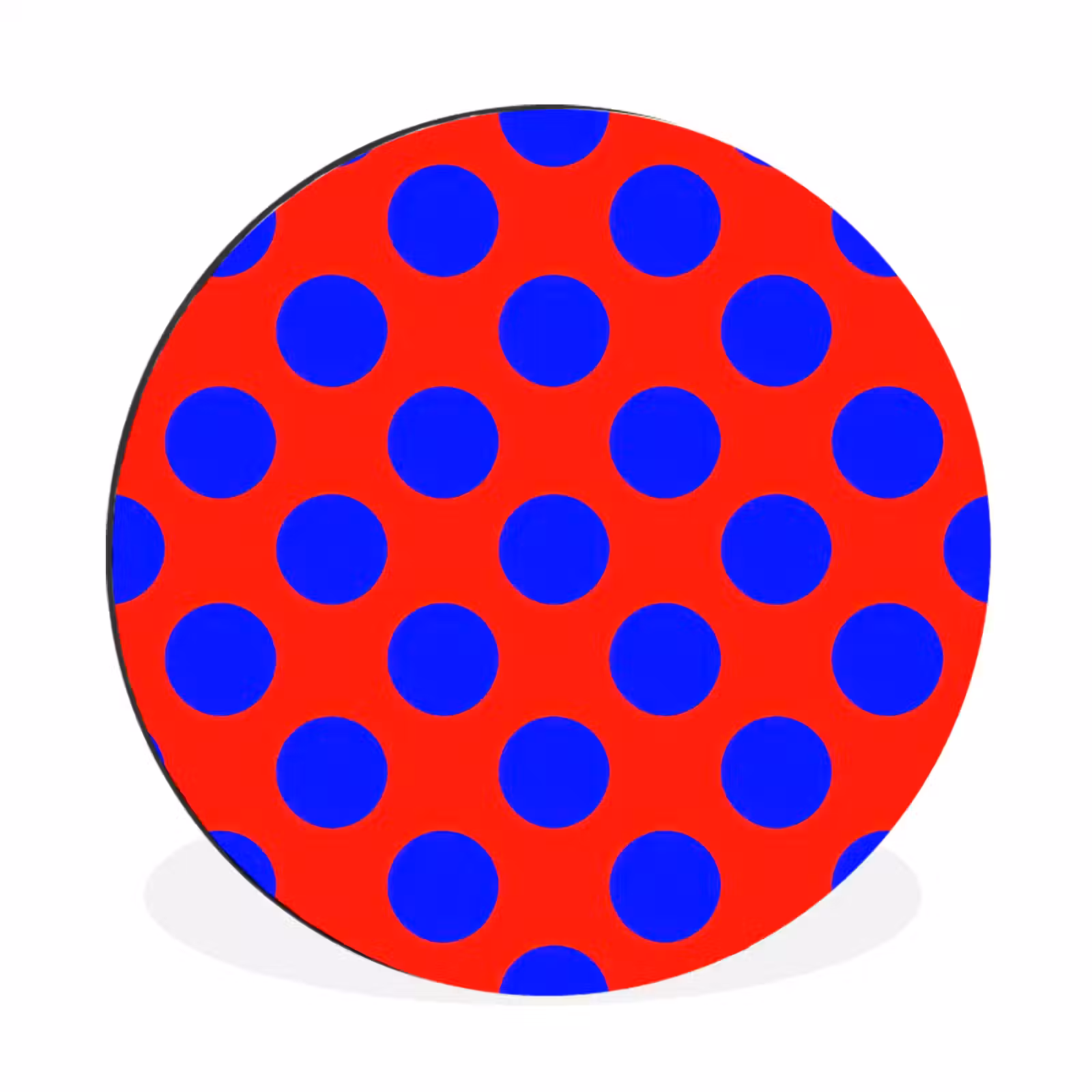 Wandcirkel - Aluminium - Dots - Klassiek - Rood — 1