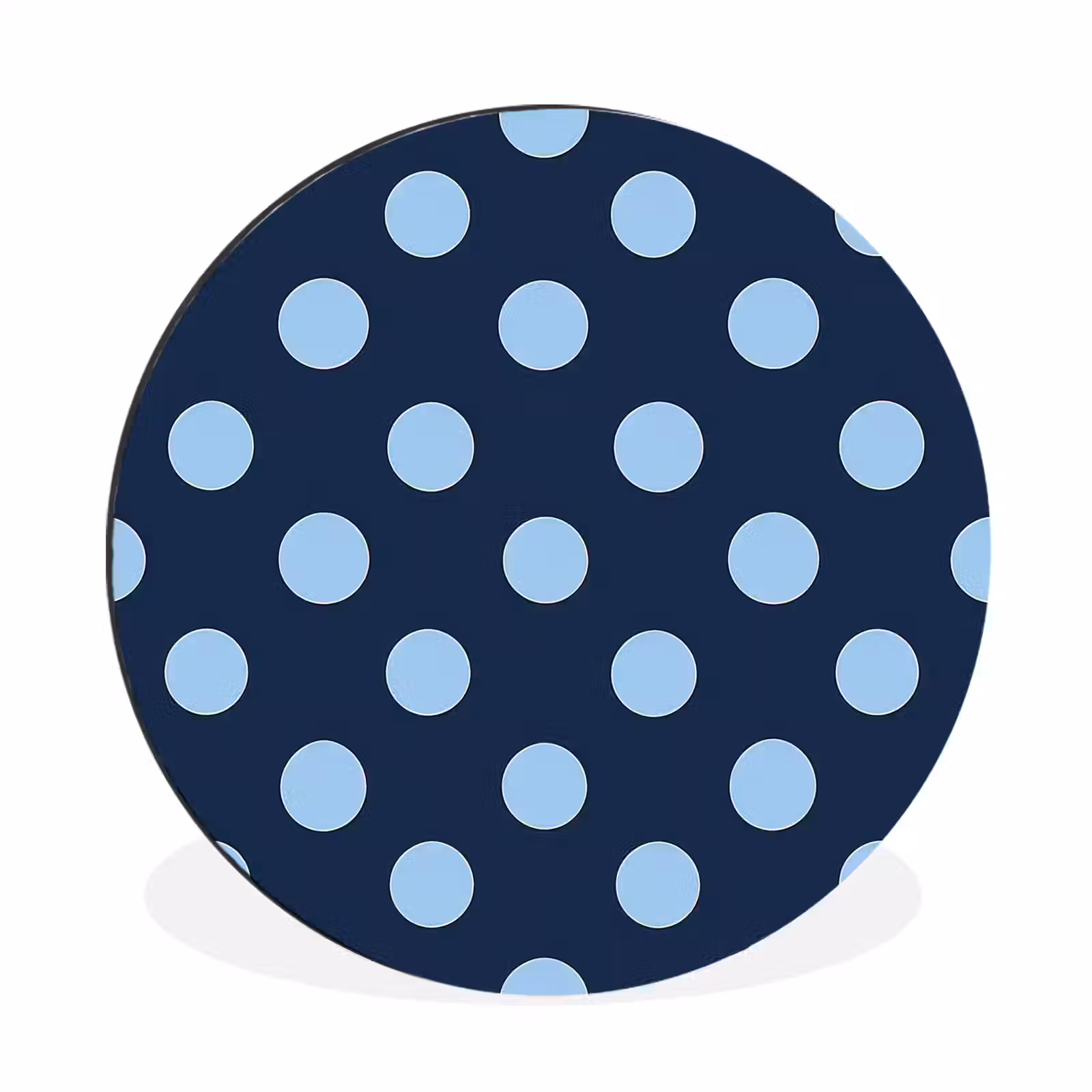 Wandcirkel - Aluminium - Klassiek - Dots - Blauw — 1
