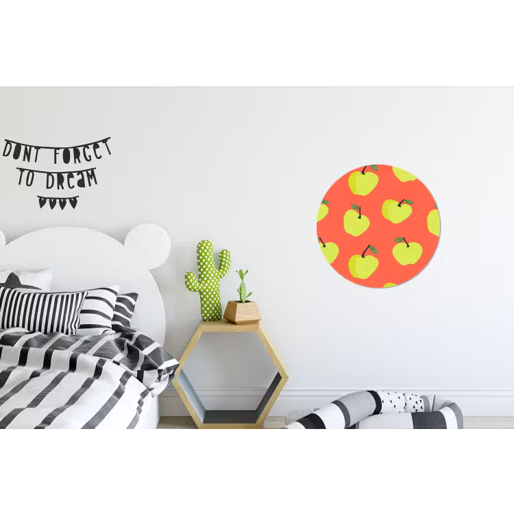 Wandcirkel - Aluminium - Appels - Modern - Groen — 5